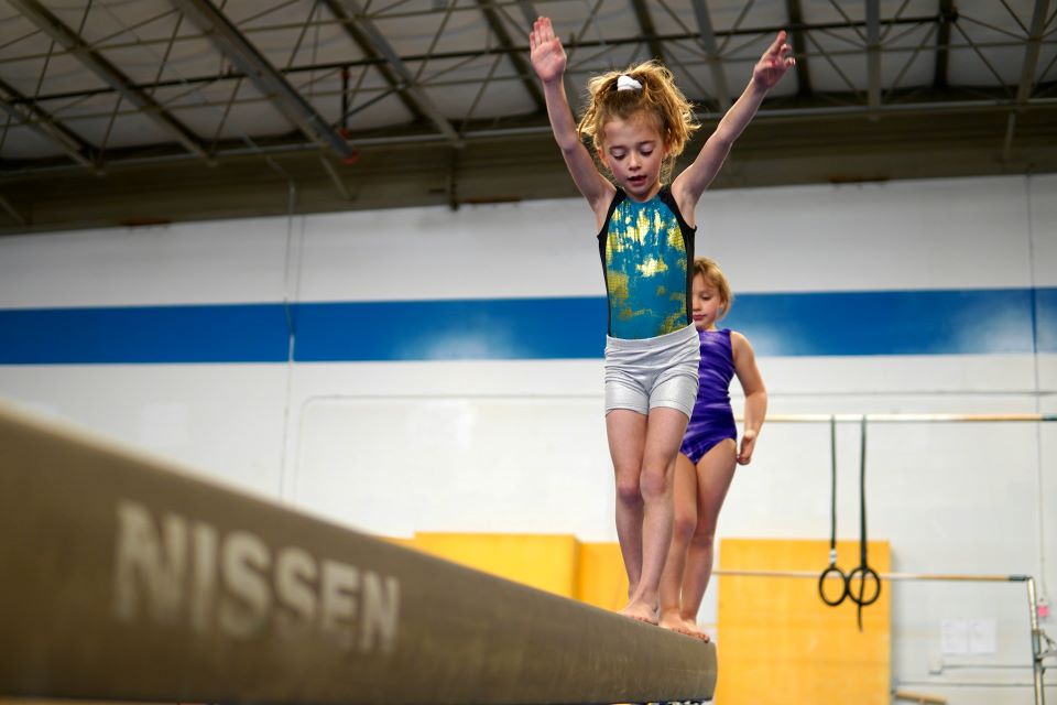 Kids doing Gymnastics
